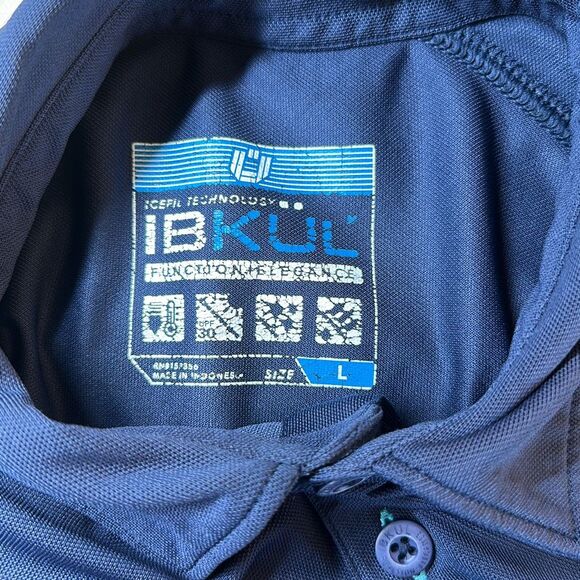 IBKUL Men's Navy Polo Shirt - Picture 6 of 8